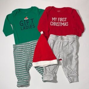 Carter's Baby Christmas Matching Sets Size 3 Months